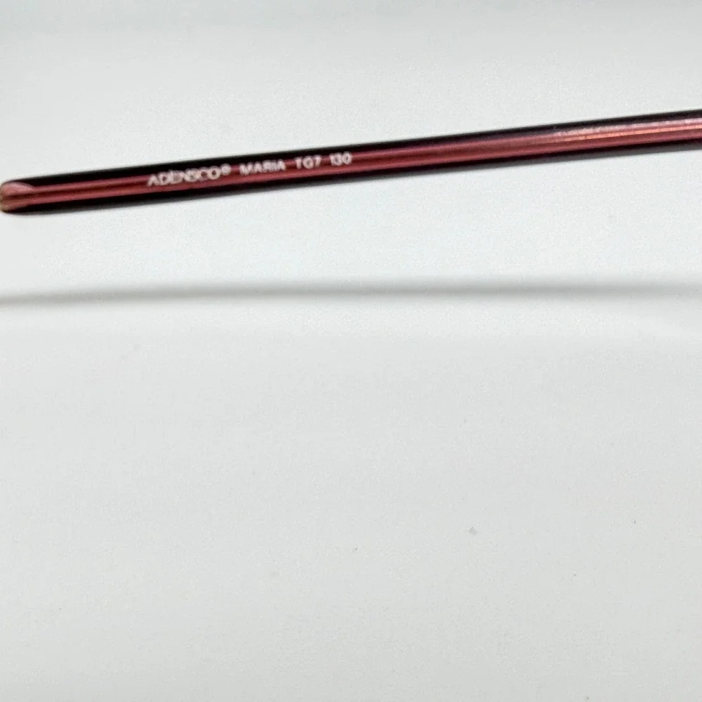 Adensco Maria TG7‎ 130 Womens Eyeglasses Frames Burgundy Black Gold Cat Eye Oval